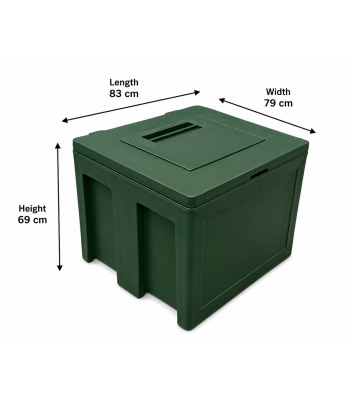 Large 270 Litres Roto Mould Heavy Duty Ice Cooler Box for Meat & Fish Cold Transport