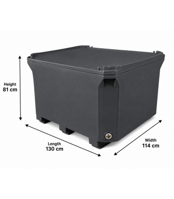 Mega 500 Litres Roto Mould Heavy Duty Ice Cooler Box for Meat & Fish Cold Transport